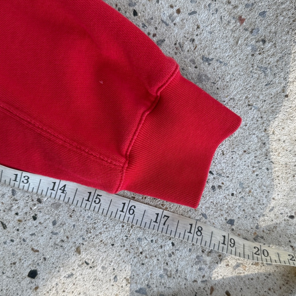 J Crew Cozy Season Red Pullover Sweatshirt Size Small - Picture 10 of 13